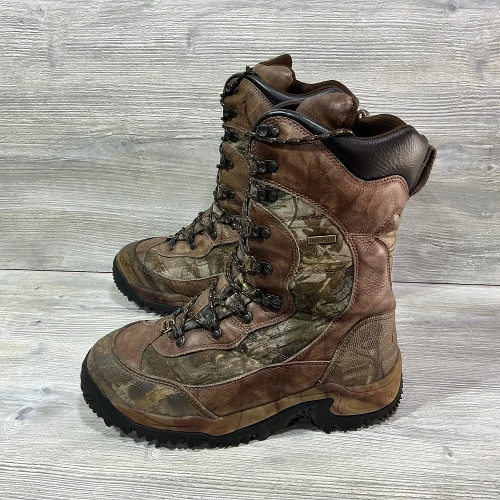 Cabela's Inferno Insulated Hunting Boots Men's 14D Brown TrueTimber Dry Plus